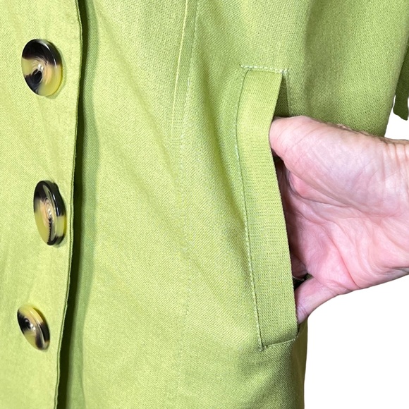 Talie Women’s Linen & Viscose Long Line Blazer Jacket Size Small But Ove… - Picture 4 of 12